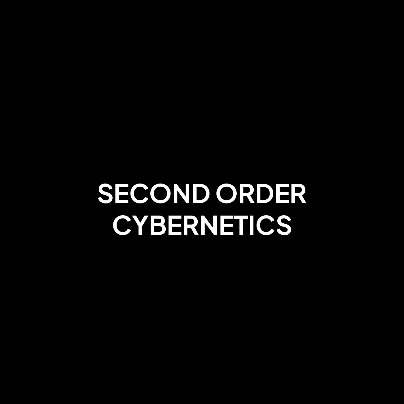 Second Order Cybernetics podcast cover art
